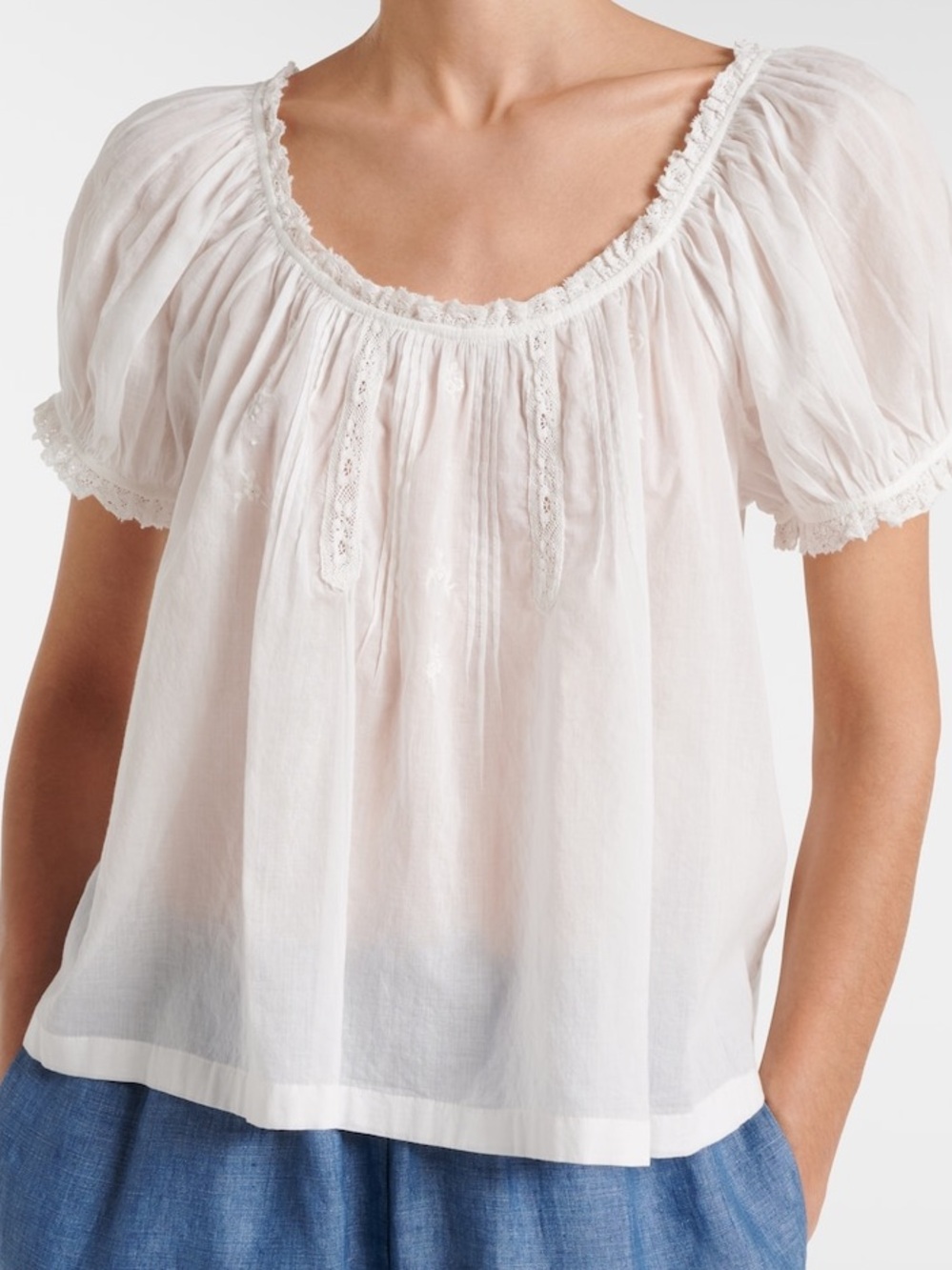NWT Doen Frederica top in Salt XS